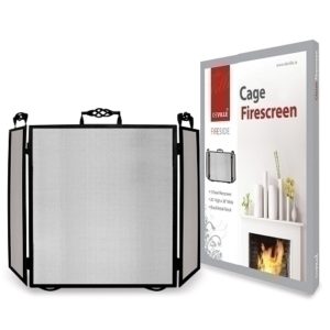 Deville 3 Fold Screen Classic Cage Black 26  x 38 (DEV191)