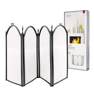Deville 4 Fold Screen Black (DEV889)