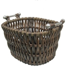 Gallery Bampton Willow Log Basket, 14 H x 22 W x 17 D