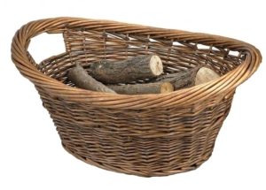 Gallery Cradle Willow Log Basket, 11 H x 24  W x 19 D